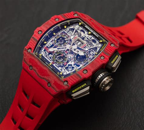 richard mille watch red strap|richard mille rm price.